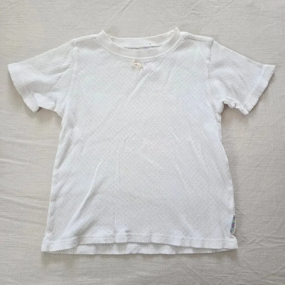 Vintage Gymboree Girly White Shirt kids 6